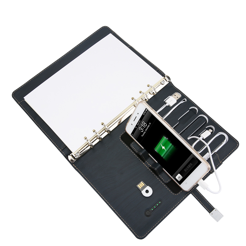 Wireless-Charging Notebook with In-Built Power Bank