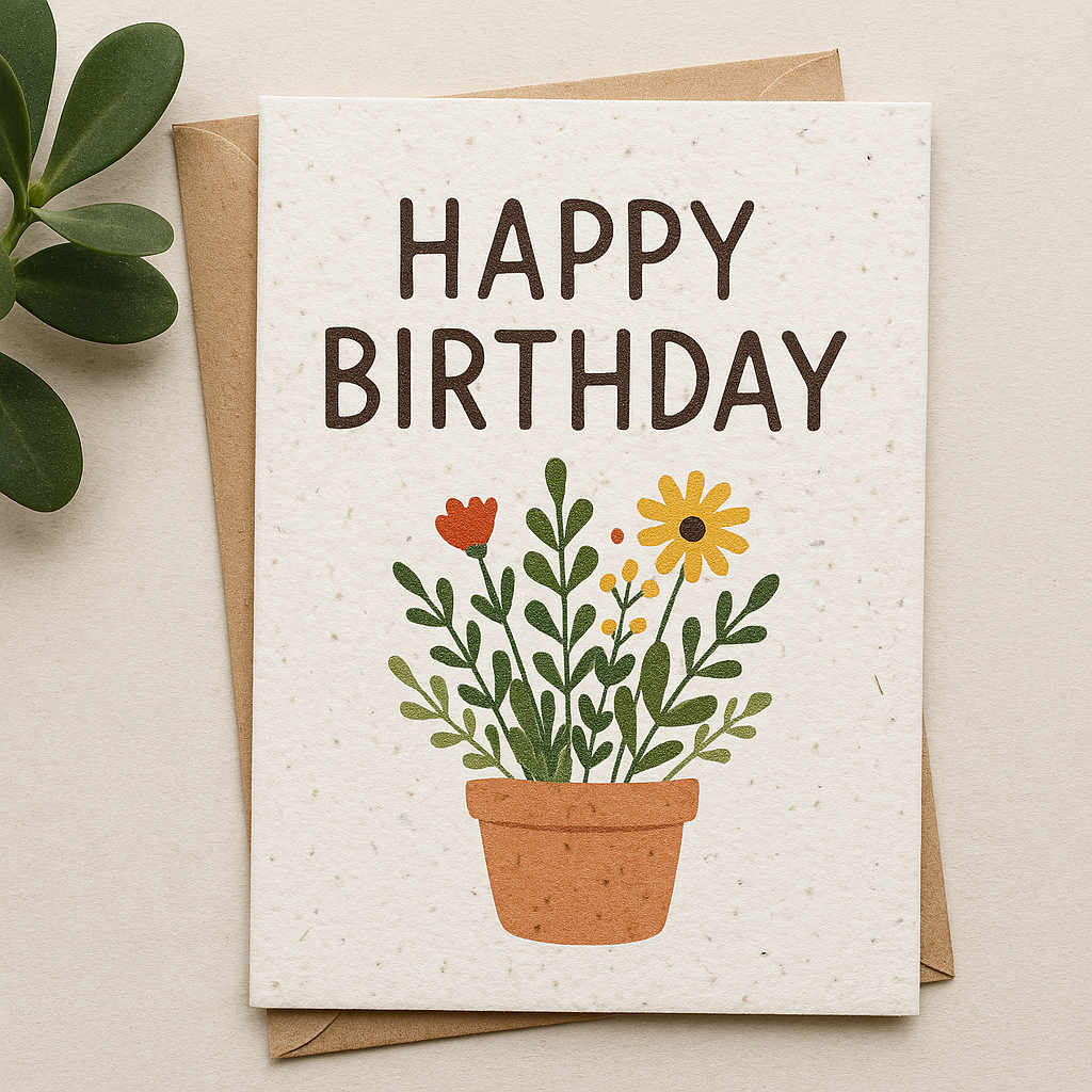 Plantable Paper Greeting Card
