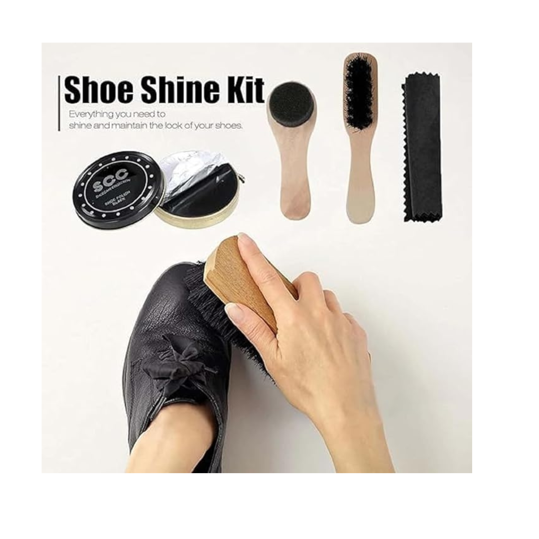 Complete 7-Piece Leather Shoe Care Set